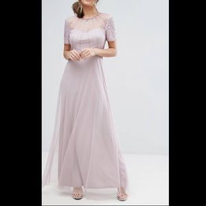 Boohoo Beaded Sweetheart Maxi Dress